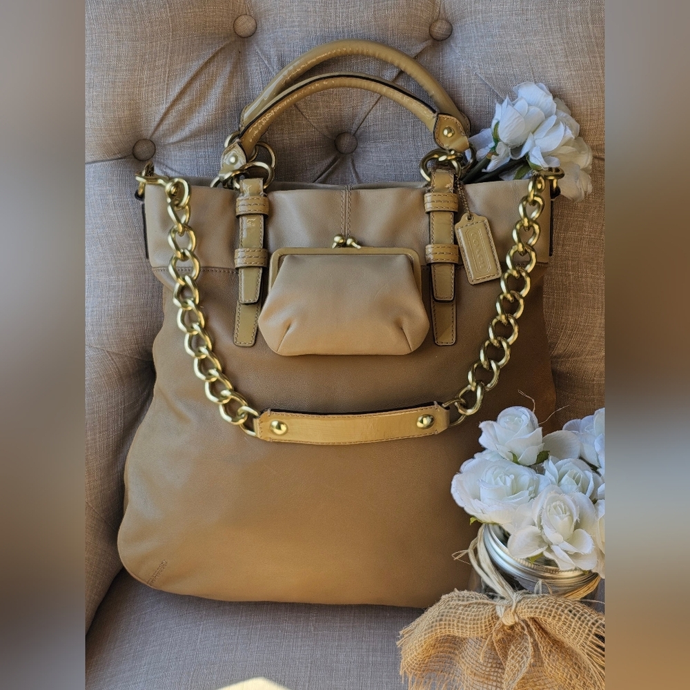 RARE Coach Bonnie Cashin Re-Edition Large Chain Kisslock Shoulder Bag # 13389 - Picture 2 of 16